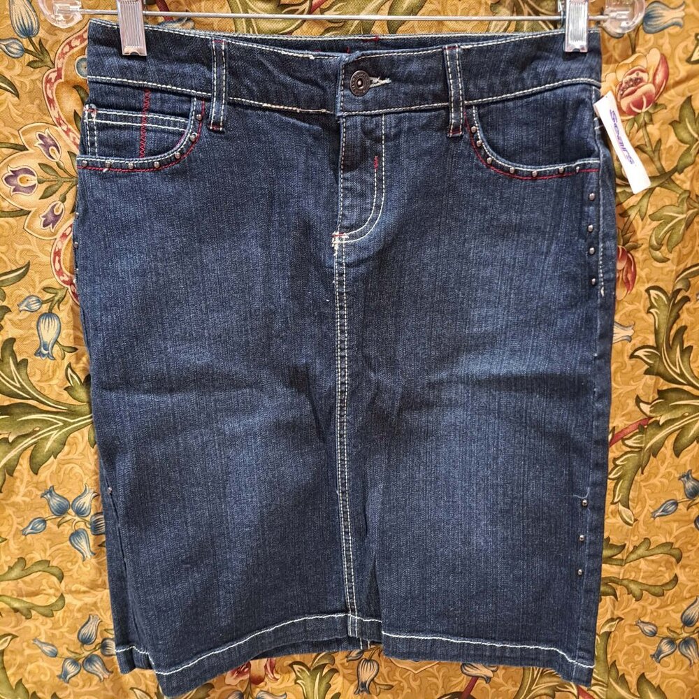NWT new with tag Point zero blue jean skirt with pockets